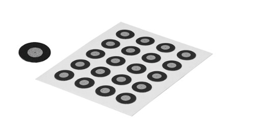 Punktmarken 5,0 mm, uncodiert, retro-reflektierend Produktbild Front View L