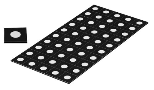 Punktmarken 5,0 mm, uncodiert, wei&szlig;, magnetisch, 100 St&uuml;ck Produktbild