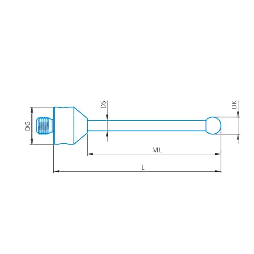 Stylus straight M5, DK1.5 L29 product photo Front View L