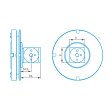 Adapter plate VAST (XT) gold, cube-5x-M5 Pro product photo