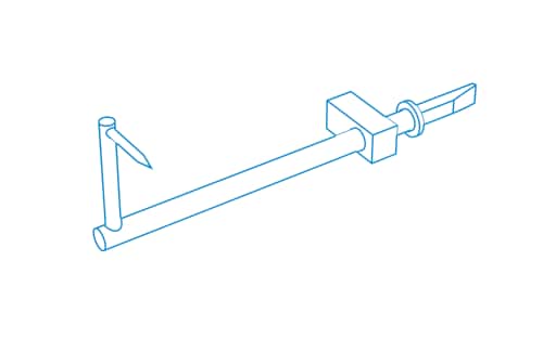 Hybrid styli offset horizontal
