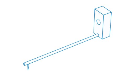 Contour styli (chissel) with arm