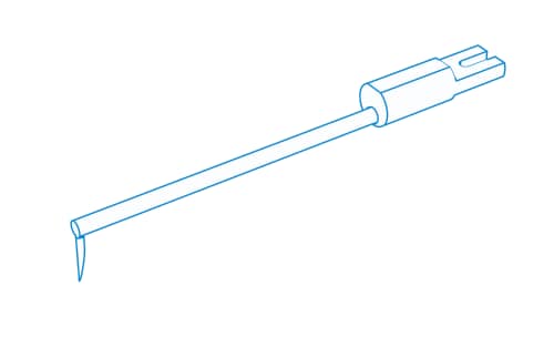 Straight one sided 12&deg; angular