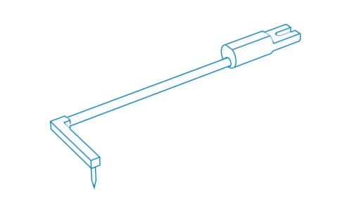 Offset one sided 24&deg; conical