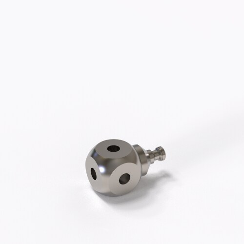 Cube, with cone adapter, 4 sided M5 product photo Back View L