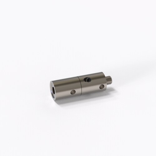 Rotary joint, M5 11 mm product photo Back View L