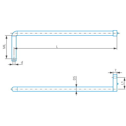 Stylus arm/Contour L=178.5, ML=100, L1=30, d=3 product photo