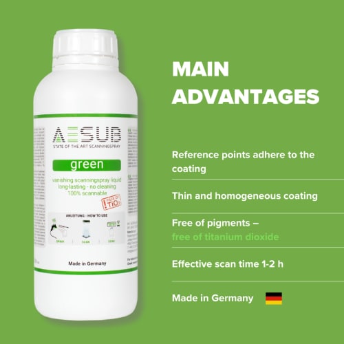 AESUB Green, 5-liter, vanishing, Scanning time approx. 1-2 h product photo Side View L