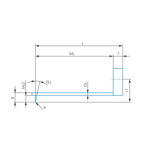 Stylus arm/Contour ML=58, B=3.5, DS=3 product photo