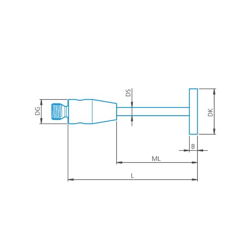 Disk stylus M2, DK4 L32 product photo Front View L