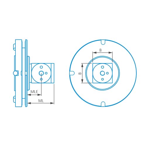 Adapter plate VAST (XT) gold, cube-5x-M5 Pro - VAST/VAST Gold