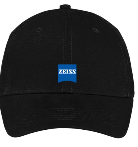 Structured Brushed Twill Ball Cap black product photo Front View L