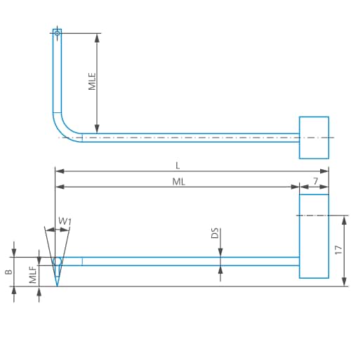 Stylus arm/Contour ML=58, MLE=25, B=12 product photo