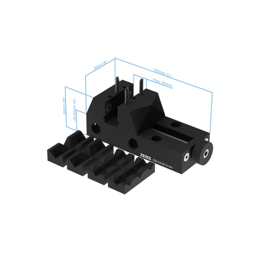 Vise - 125x50x50mm, clamping range 65, AF25 product photo Back View L