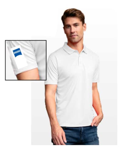 Men's Performance Polo Shirt white L product photo Front View L