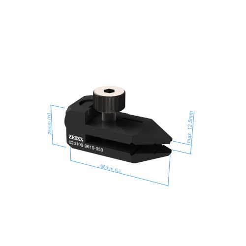 Parallel clamp with exchangeable jaws product photo Back View L