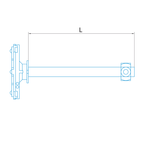 Adapter plate VAST XXT TL3, cube-5x-M3-L75 - VAST XXT TL3 with