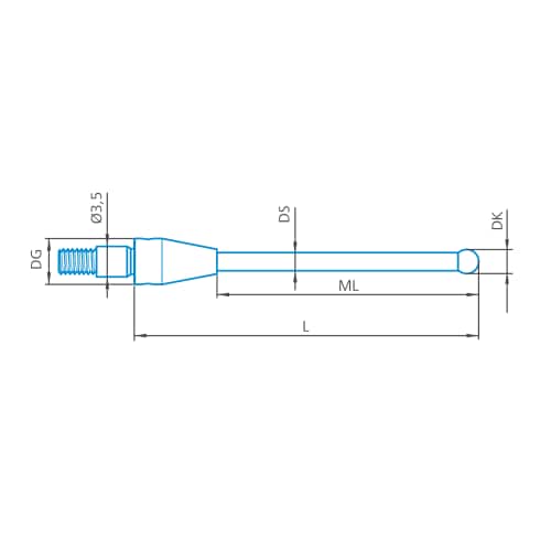 Clamping styli - M3 XXT