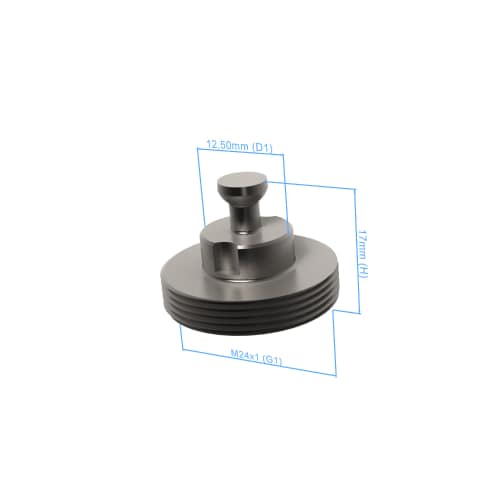 Bolt disk with stud - M24x1, AF25, 5 pieces product photo Back View L