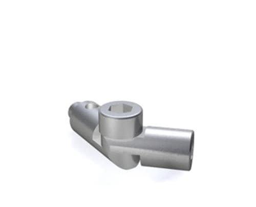 Rotating knuckle joint, M2 product photo Front View L