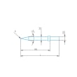 Stylus cone/Contour d=3, L=34, ML=26, W1=24&deg; product photo