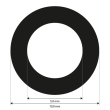 Reference Markers 5.0 mm, non-coded, white, magnetic, magnetic, 100 piece product photo Back View S