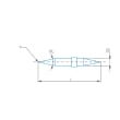 Stylus tip/Contour T-Type d=3, L=26, W1/W2=24&deg; product photo