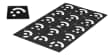 Reference markers 10.0 mm, coded 8-427, white, medium adhesive strength product photo Back View S