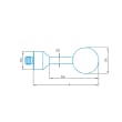 Stylus straight M5, DK17.462 L65 product photo