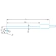 High rigid stylus arm (angular)/Contour ML=58,MLE=9, B=12, W1=12&deg; product photo