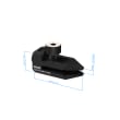 Parallel clamp with exchangeable jaws product photo Back View S