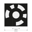 Reference markers 10.0 mm, coded 8-427, white, medium adhesive strength product photo