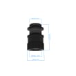 Screw-jack - adjustable 38-50mm, Connection M24x1 product photo Back View S